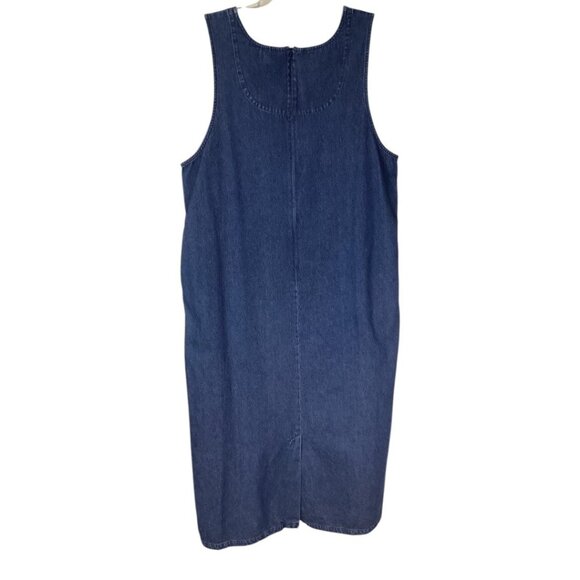 Westbound‎ II Blue Jean Denim Maxi Dress With Sailboat Embroidery Size 1X - Picture 2 of 6